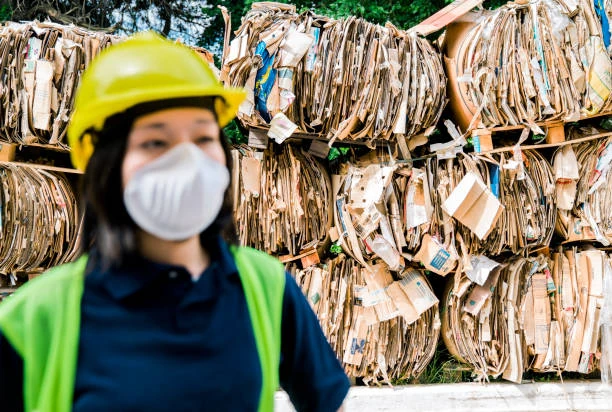Reciclagem de caixa de papelão