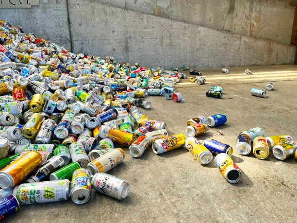Reciclagem de lata de cerveja